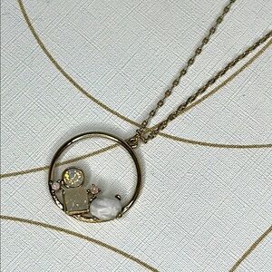 Loft Elegant Gold Pendant Long Necklace